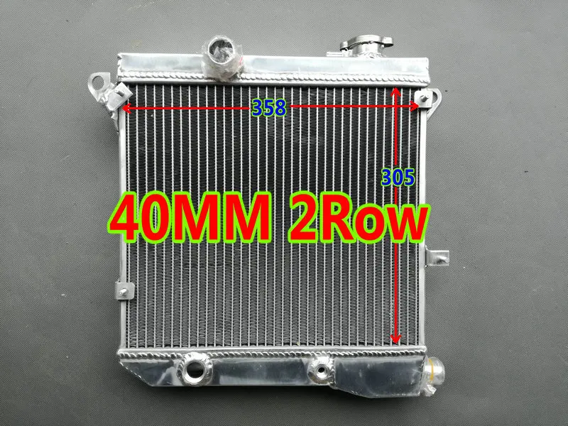 Radiator ONLY Алюминий вентилятор радиатора для 1975-1985 Autobianchi Lancia A112 3/4/5/6/7 серии 900/1000/1050cc Junior/Elite/Abarth+ силиконовый шланг - Цвет: Radiator ONLY