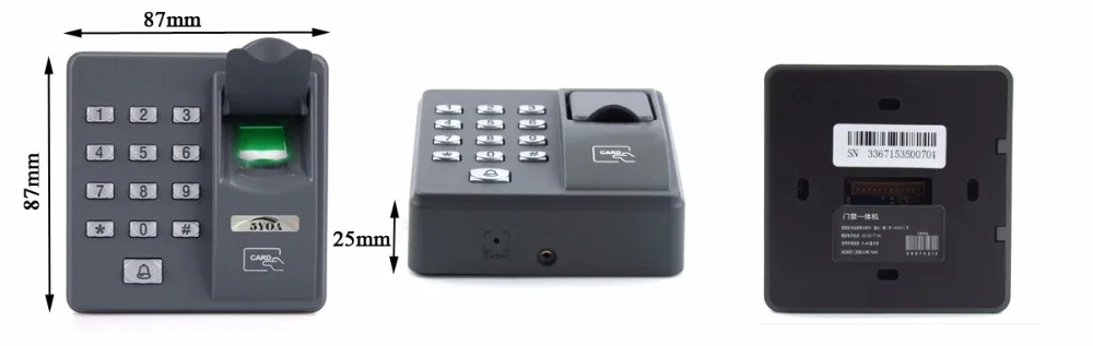 Отпечаток пальца RFID система контроля доступа комплект деревянные очки дверной набор Электрический магнитный замок ID карта источник питания Кнопка выхода