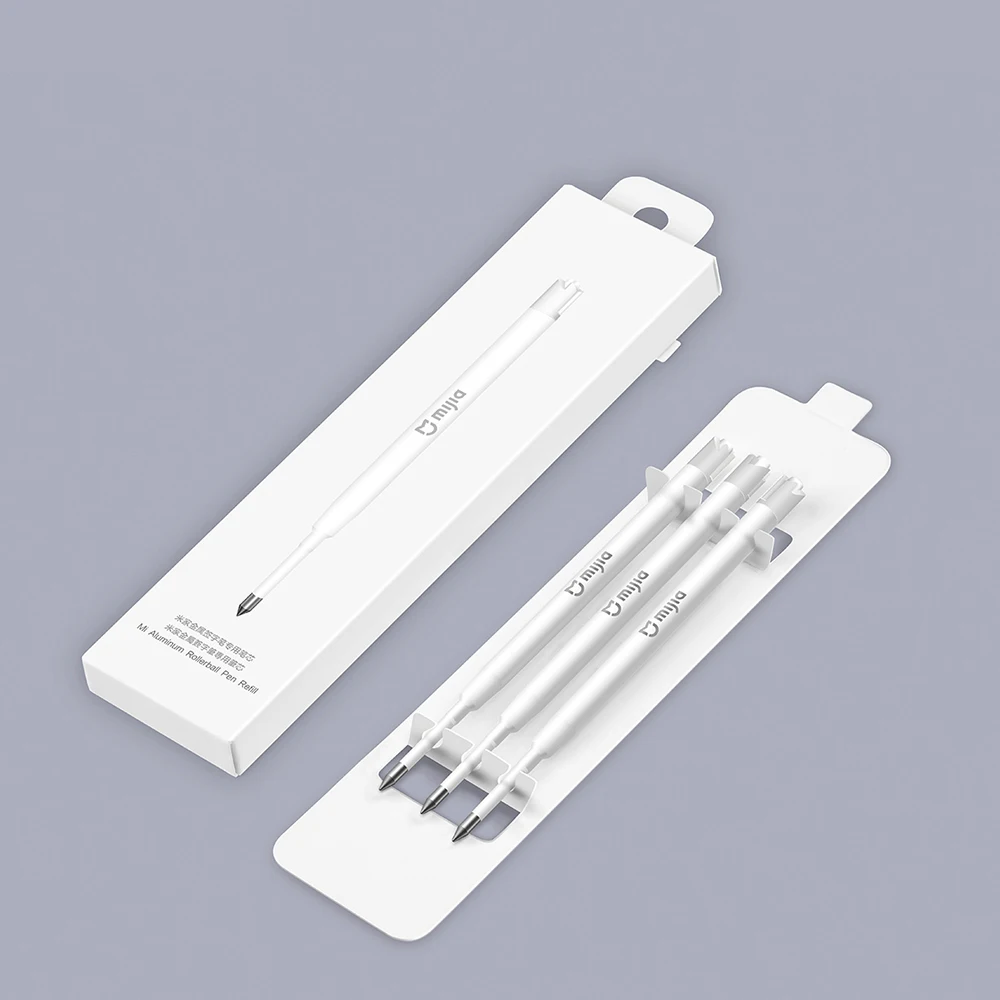 Новинка оригинальная металлическая ручка Xiaomi Mijia 0 5 мм с черными стержнями