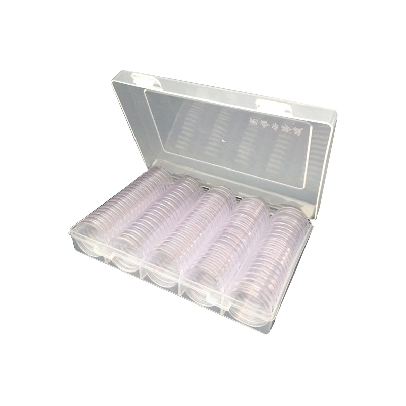 100 штук 30 мм защита для монет прокладка держатель Чехол с органайзером хранения