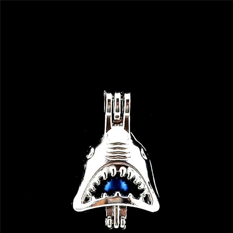 K1016 5 шт./лот Ocean Jaws жемчужные бусины в форме животных клетка Подвеска Медальон