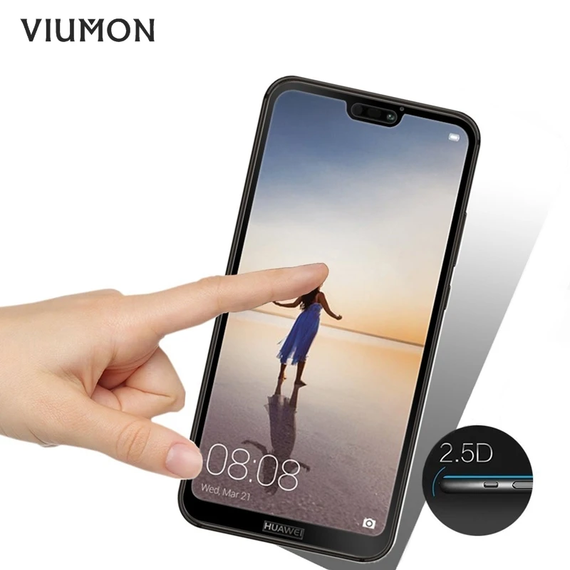 2.5D полное покрытие закаленное стекло для Huawei P20 Lite защита экрана Nova 3E P20lite
