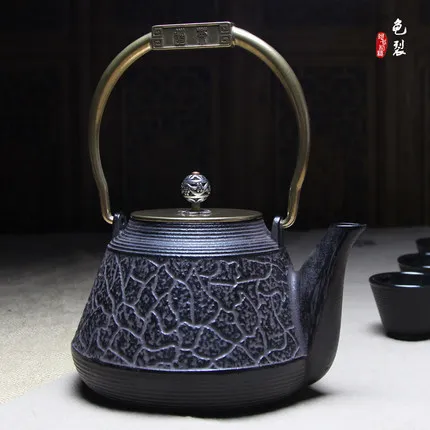 

1200ml Pure Handmade Cast Iron Pot Japan Southern Cast iron Kettle Old Iron Tea Pot Boiled Water Iron Tea Kettle Free Shipping