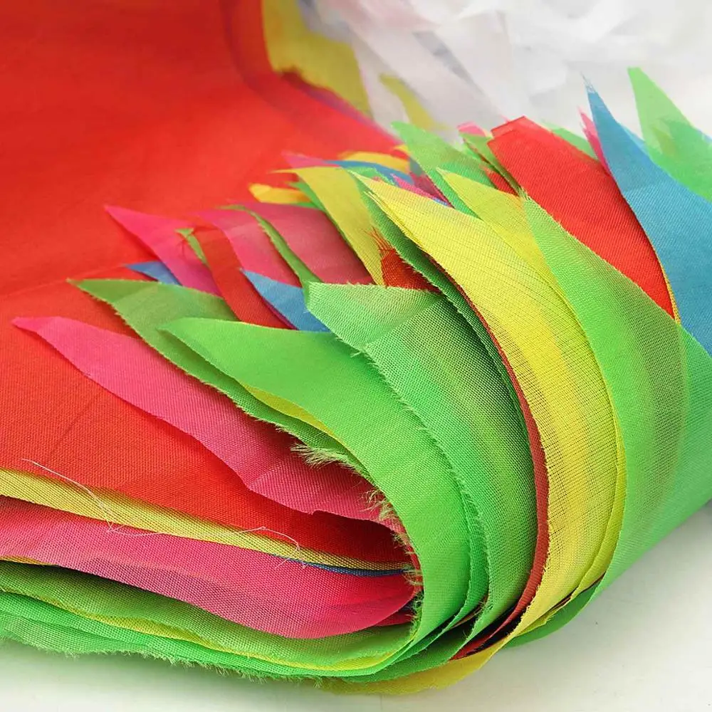 

Wedding Festival Pennant String Banner Buntings Colorful 80m Triangle Flag Festival Party Holiday Decoration Christmas Strap