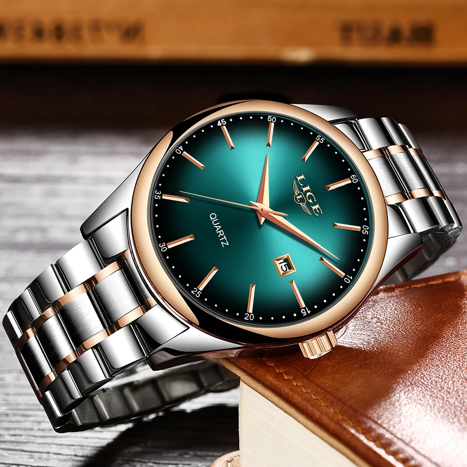 Relojes 2019 часы мужские LIGE модные спортивные кварцевые Топ бренд класса люкс Бизнес