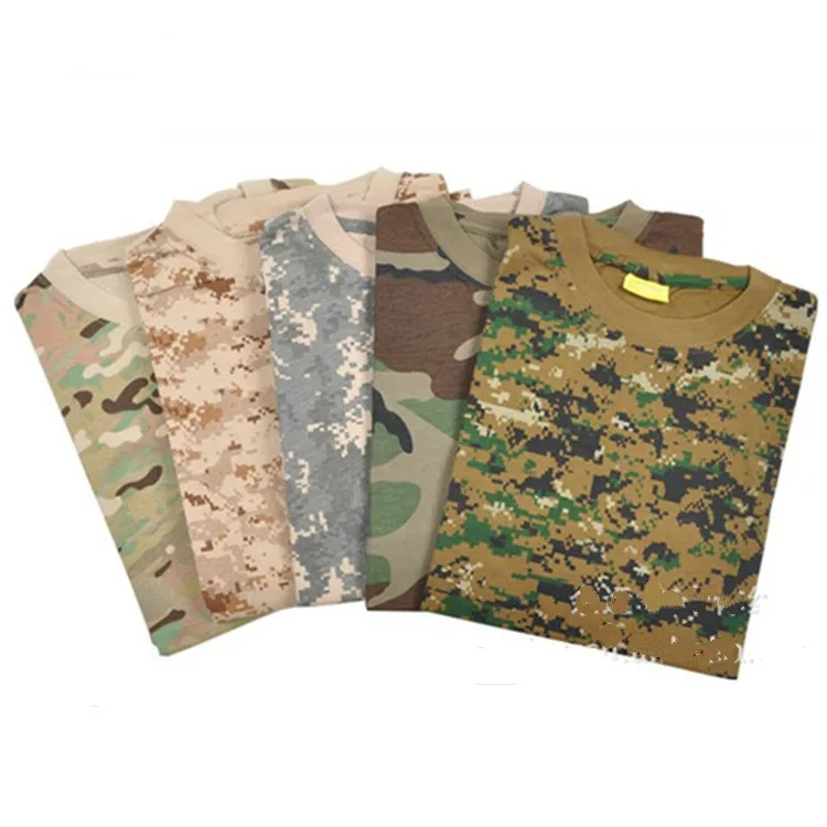 Военная Тактическая армейская футболка камуфляжная охотничья уличная