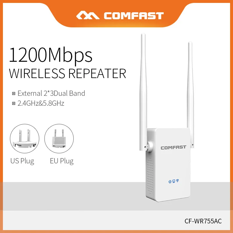 Comfast 1200 Мбит/с двухдиапазонный 2 4 & 5 8G WIFI ретранслятор точка доступа беспроводной