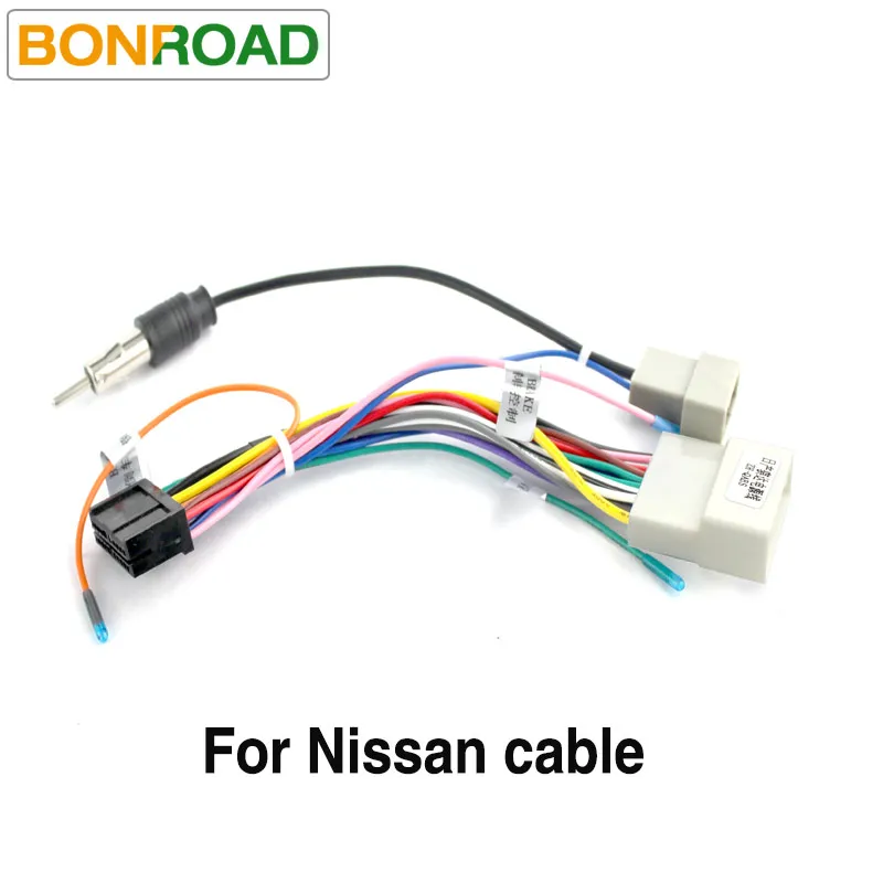 ISO For Nissan Bonroad C106 автомобильное радио ISO кабели для Nissan, он не подходит для x tril t31 для Honda ISO для Toyota для Suzuki - Название цвета: ISO For Nissan