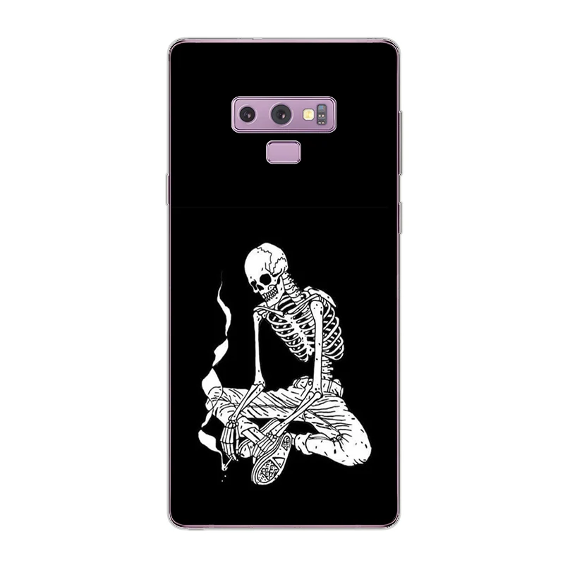 Ciciber чехол для телефона Samsung Galaxy Note 9 8 5 4 3 Note9 Note8 Мягкий ТПУ человеческий скелет |