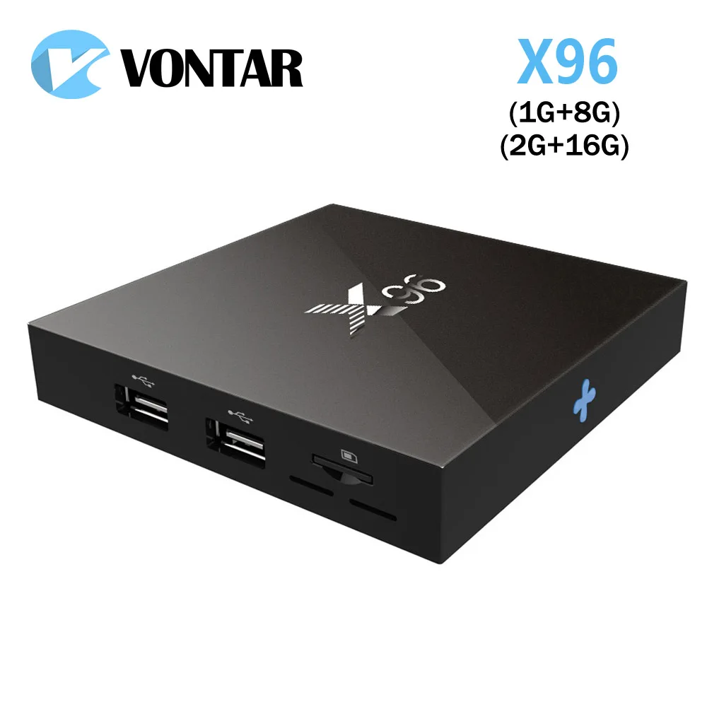 [Подлинный] VONTAR X96 Amlogic S905X четырехъядерный Android 6 0 TV Box 4K 2GB 16GB 2 4G Wifi HD 2.0A Smart