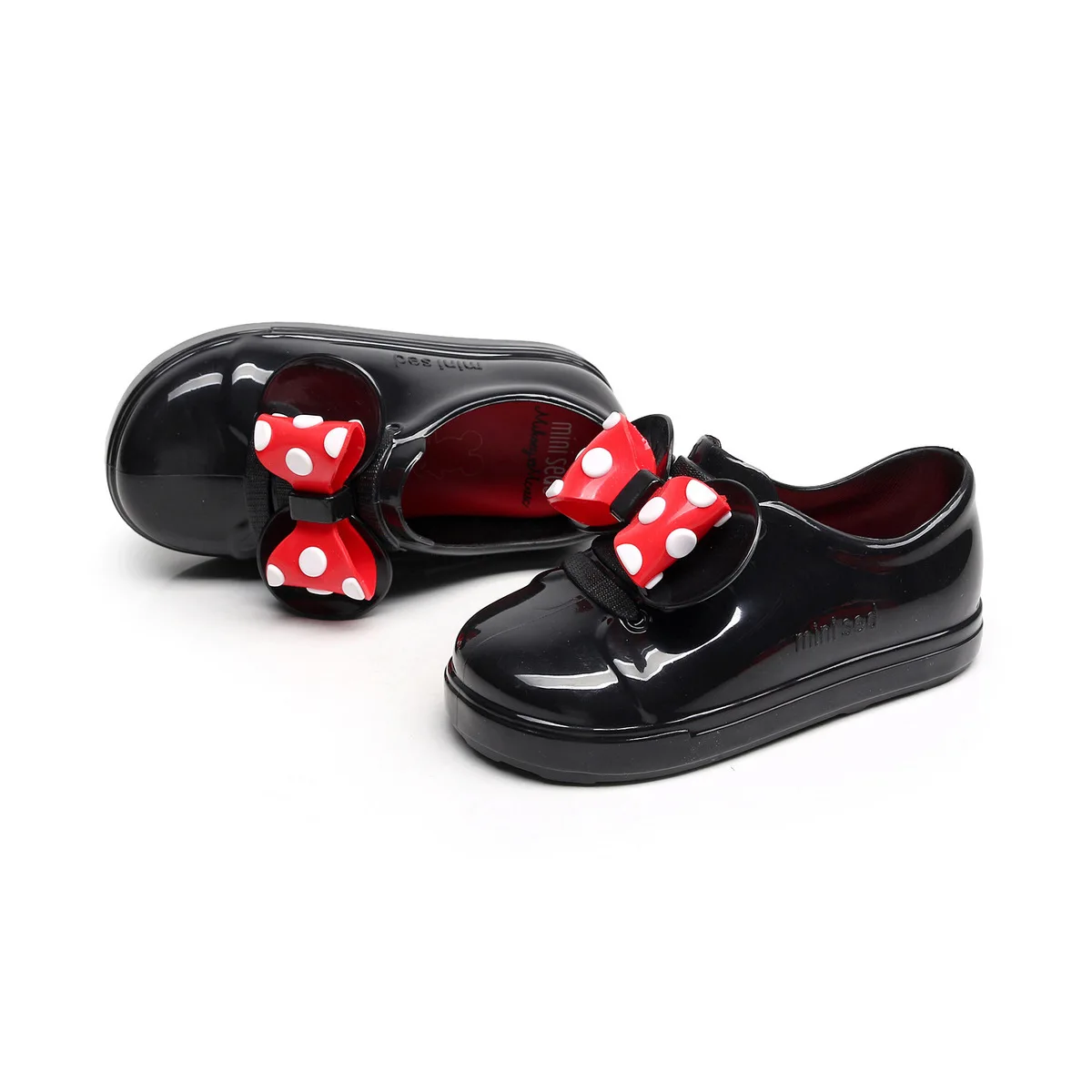 

Children's Spring Summer Jelly Shoes Girl Boy Dotted Bow Waterproof Student Shoes Platform Shoes Eur 21 - 29 #1
