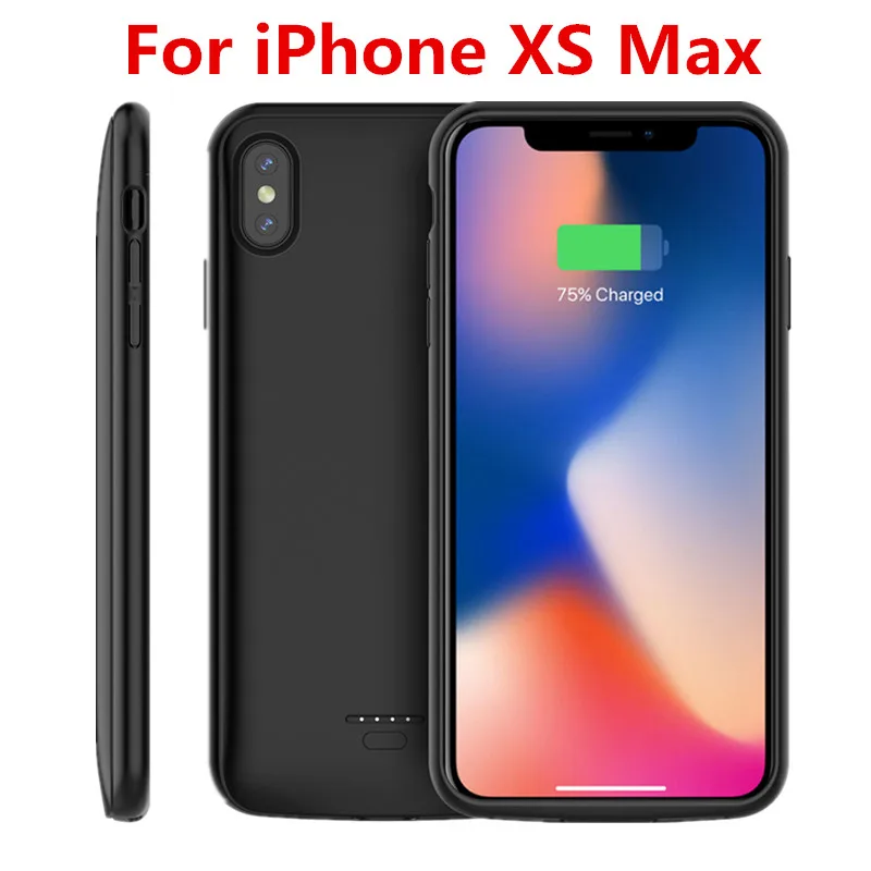 4000 мА/ч, Батарея Зарядное устройство чехол для iPhone 6 6S 7 Plus 5 5S SE чехол Powerbank Зарядное устройство чехол для iPhone 11 11 Pro X/XR/XS Max Батарея чехол - Цвет: for iPhone XS Max