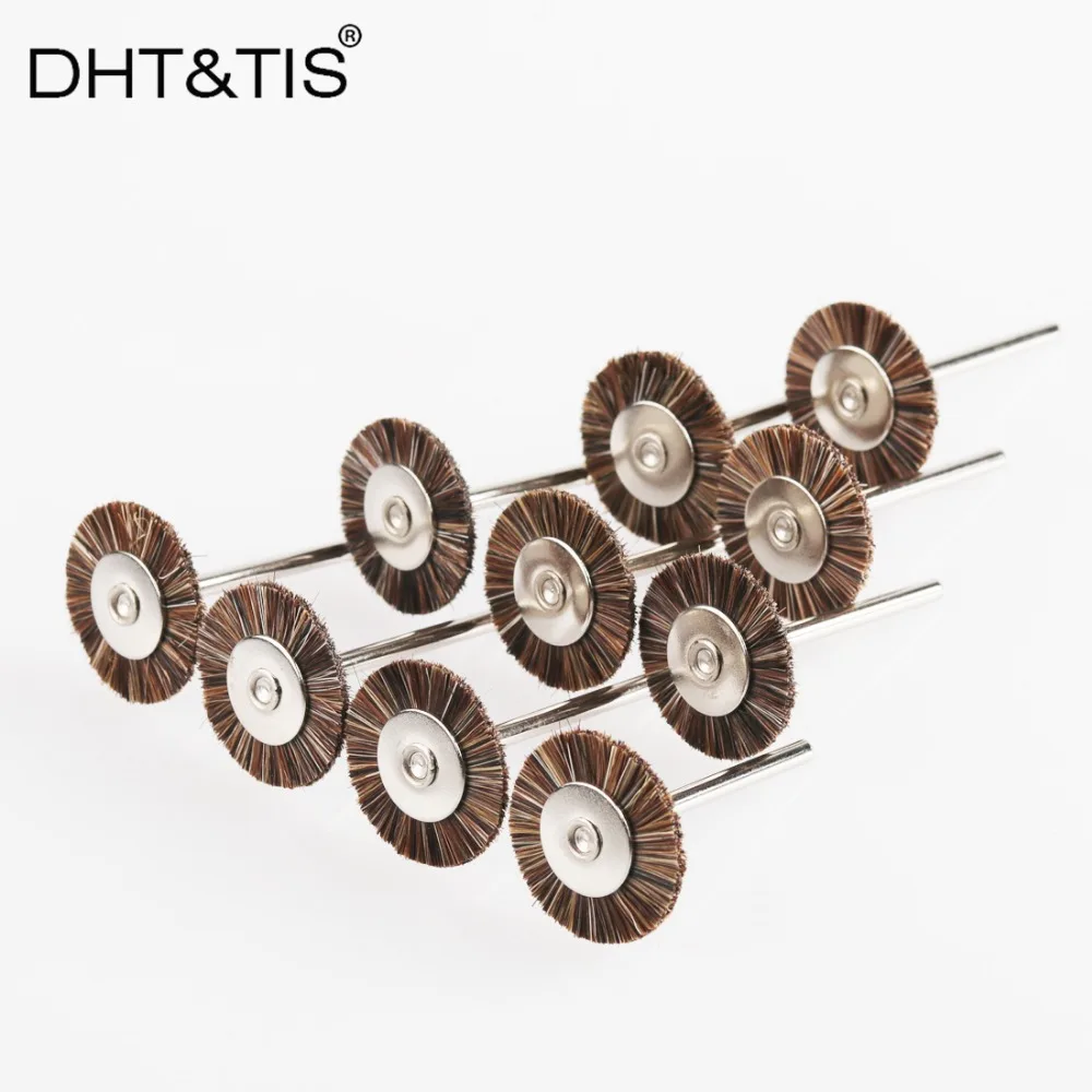 DHT &amp TIS 10 шт. 1 &quotсредние конские волосы колеса кисти Ювелиры полировка очистки