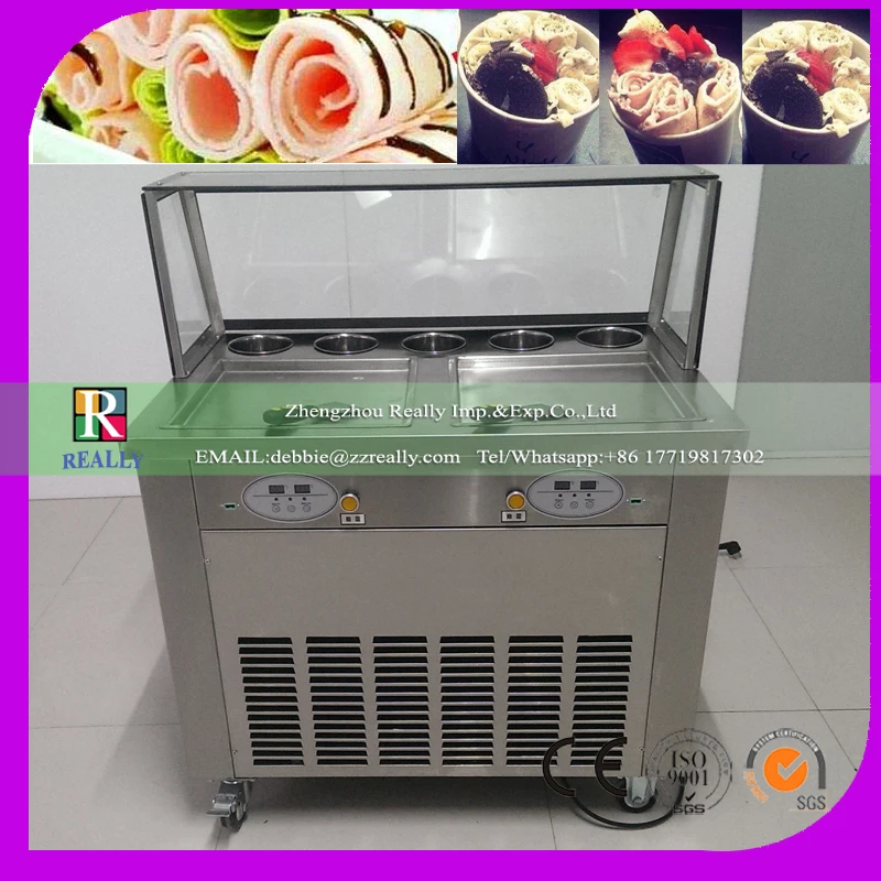 Машина для приготовления жареного мороженого из нержавеющей стали|cream machine|ice cream