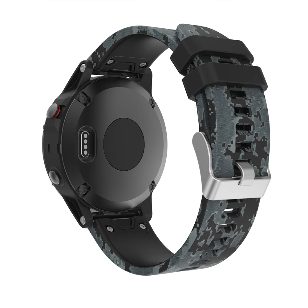 Ремешок силиконовый для смарт часов Garmin Fenix 6/6Pro/5 5Plus/Forerunner