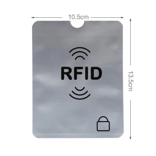 5 шт. Толстая алюминиевая фольга анти Rfid Блокировка паспорта держатель Rfid паспорт протектор Rfid Блокировка Обложка для паспорта