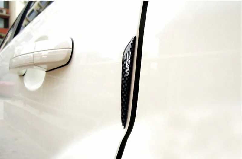 Автомобильные Стильные наклейки из углеродного волокна для автомобильной двери