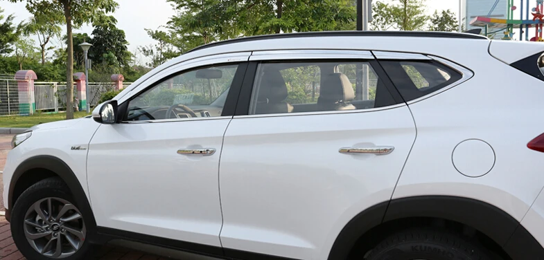 

Солнцезащитный козырек автомобильные аксессуары оконный козырек вентиляционные оттенки Защита от солнца дождя 4 шт./компл. для Tucson 2015