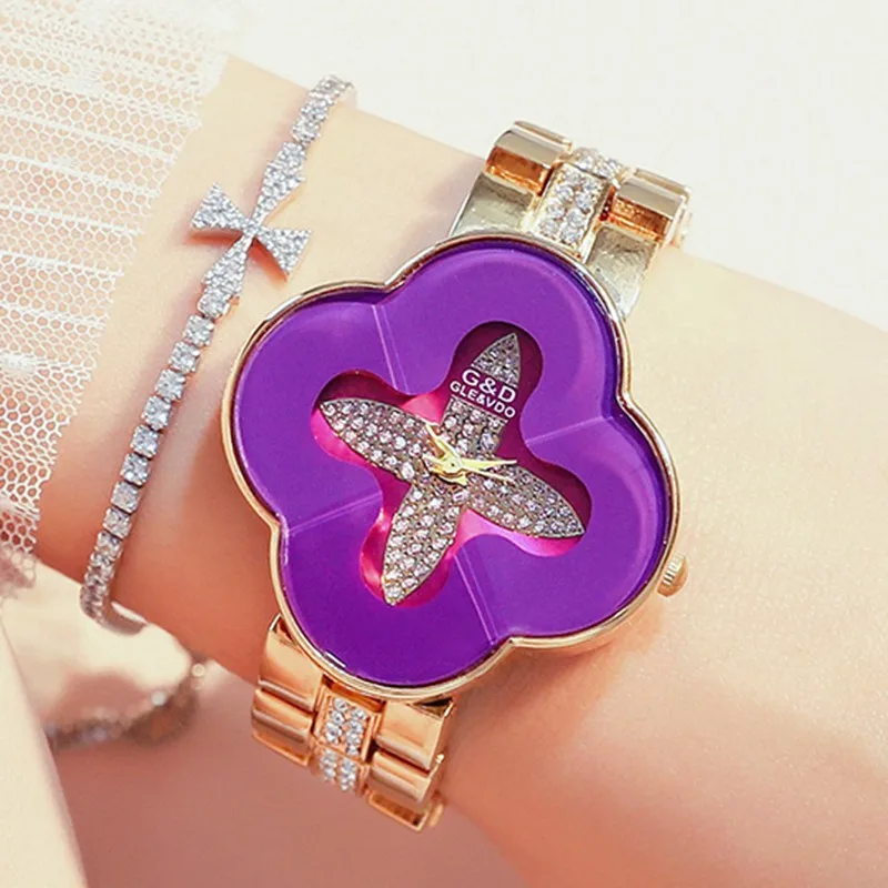 Модные женские часы montre femme 2018 классические золотые кварцевые из нержавеющей