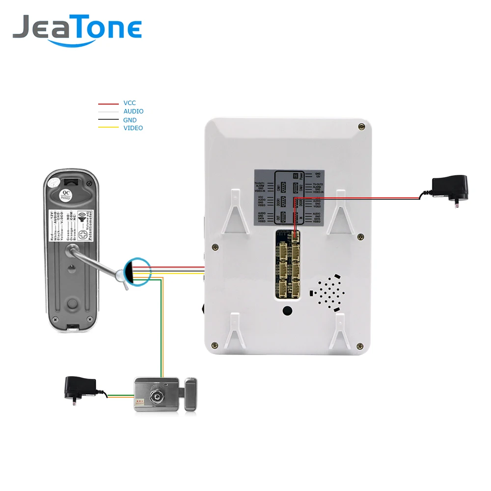Видеодомофон Jeatone с функцией громкой связи домофон камерой дверной звонок камера