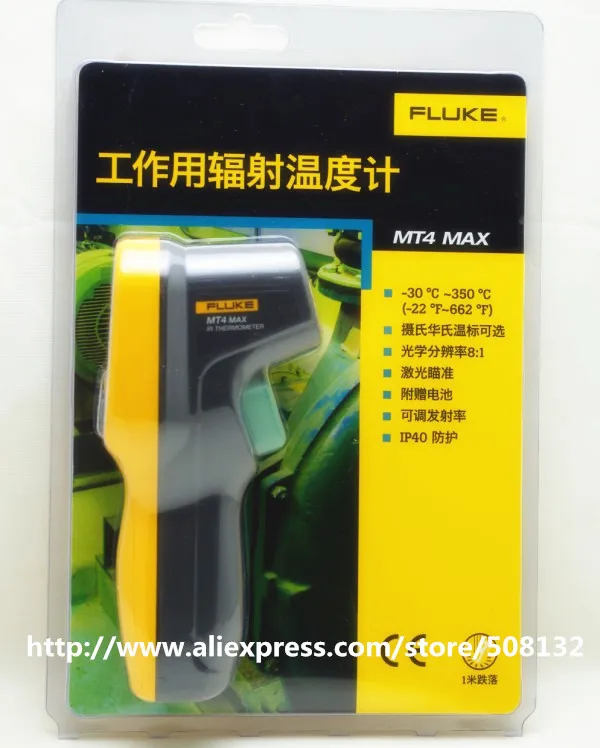 Fluke MT4 MAX Electronics inc. мини темп ИК термометр бесконтактный 22 до + 662 градусов F