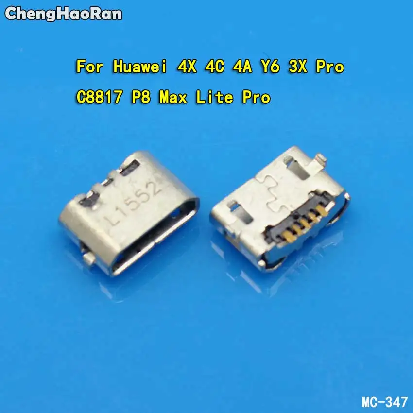 ChengHaoRan Micro USB 5pin Jack обратная рожка зарядный порт разъем для Huawei 4X Y6 4A 4C C8817 P8 Max Lite