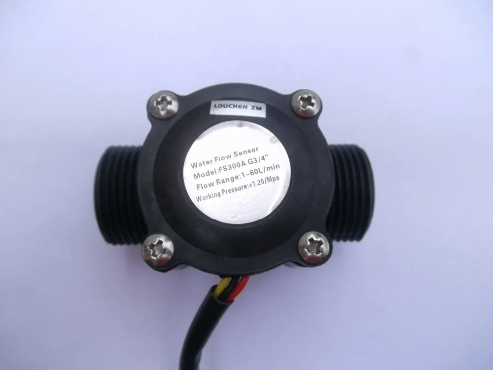 

LOUCHEN ZM G3/4" Water Flow Hall Sensor Switch Flowmeter Counter 1-60L/Min