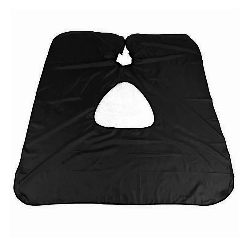 

146cm*120cm Salon Hair Barber Waterproof Cape Wrap Hairdressing Styling Cutting Gown Apron with Viewing Window Oval Clear Cover