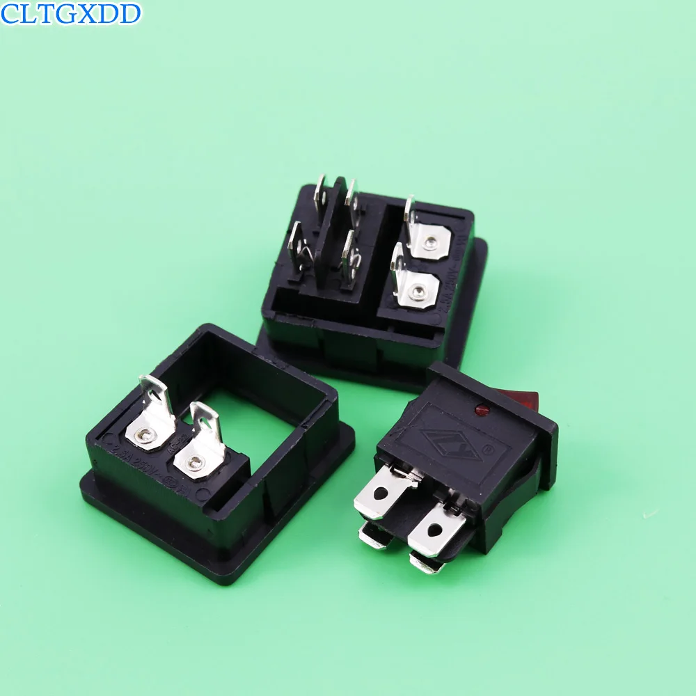 Впускной Разъем кабеля питания cltgxdd IEC 320 C8 AC с выключателем 250 В 2.5A CCC