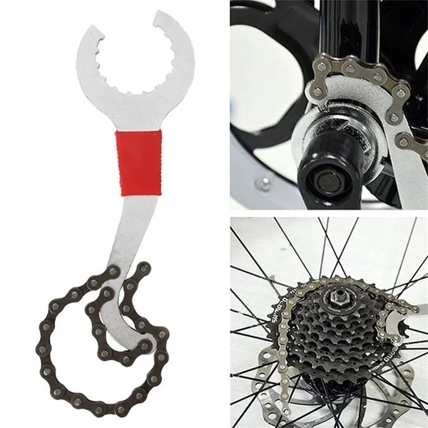 Bicycle Chain Remover/ Holder Remover/ Freewheel Remover/ Crank Remover Puller/Bicycle Wrench Bike Repairing Tools Kit