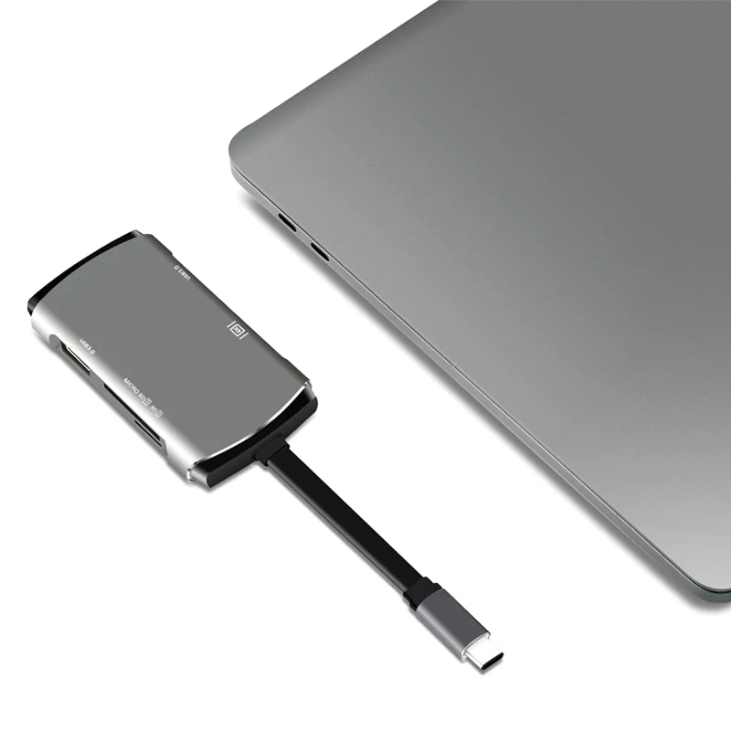 Адаптер 6 в 1 Type-C USB-C концентратор с 4K HDMI для Nintendo Switch Samsung Galaxy S8 HSJ-19 |