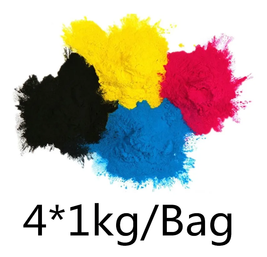 1SET 4KG Заправка лазера цветной тонер для копировального аппарата порошок для KONICA MINOLTA BIZHUB C224 C284 C364 C554 C654 C754 C 224 284 364 554 654 754 принтер - Цвет: 1SET 4KG