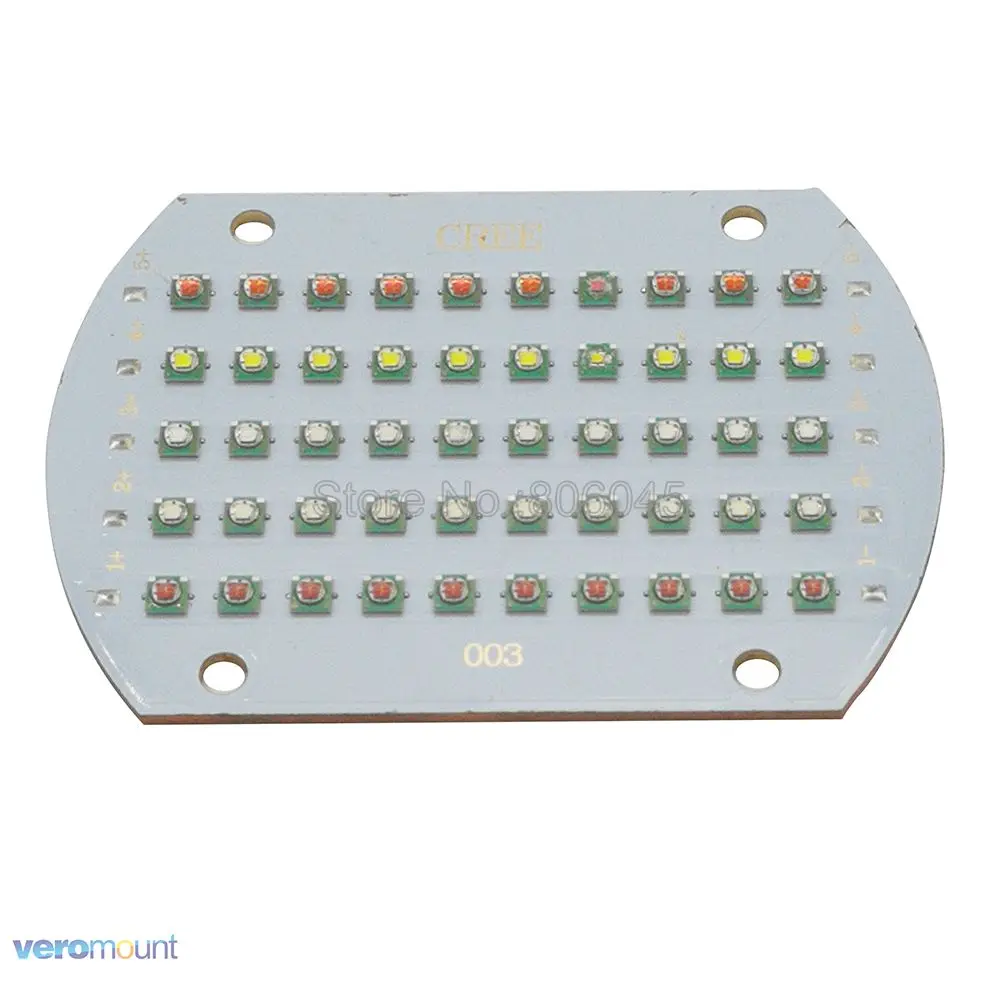 Cree XPE XP E 50 светодиодов 5 каналов высокой мощности RGB светодиодный излучатель света