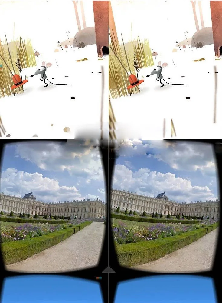 Очки виртуальной реальности VR Google картонные 3D очки для телефона экран 5 0 +