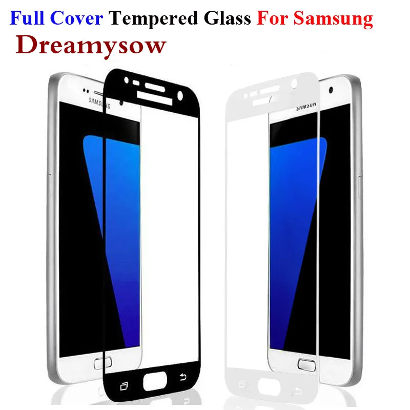 Dreamysow полное покрытие закаленное стекло для Samsung Galaxy S6 S7 A5 A3 A7 2016 J3 J7 2017 J5 Prime Note 4 5