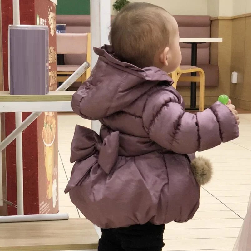 2019 теплое зимнее пальто для маленьких девочек парка на подкладке с длинными
