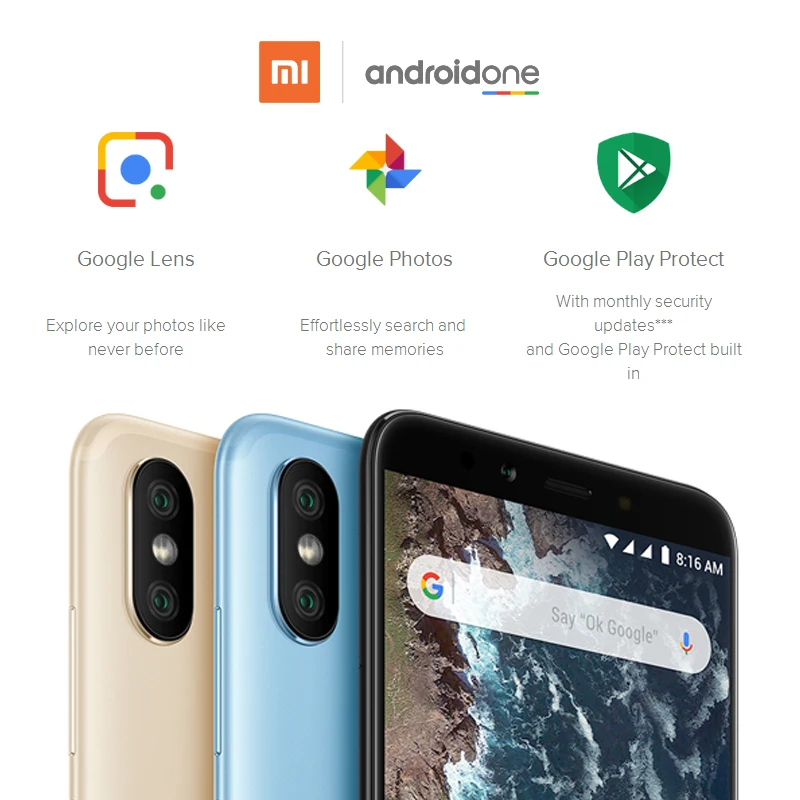 Глобальная версия Xiaomi Mi A2 Восьмиядерный процессор Snapdragon 660 4 ГБ 64 5 99 дюйма 18:9