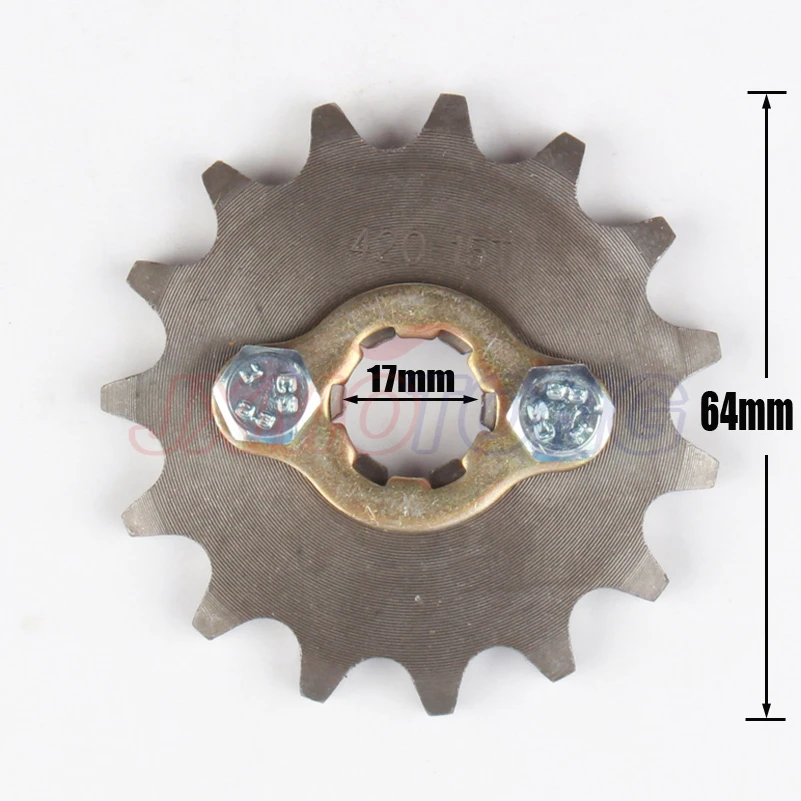 Передняя Звездочка двигателя 420 10 19 10T 11T зубьев 17 мм для скутера мотоцикла