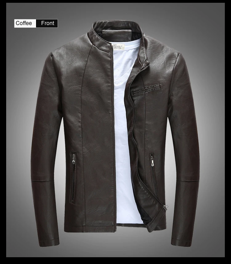 Новинка года; сезон осень; мотоциклетный воротник; Chaqueta Cuero Hombre; высокое качество; облегающий крой; bouson Homme Cuir