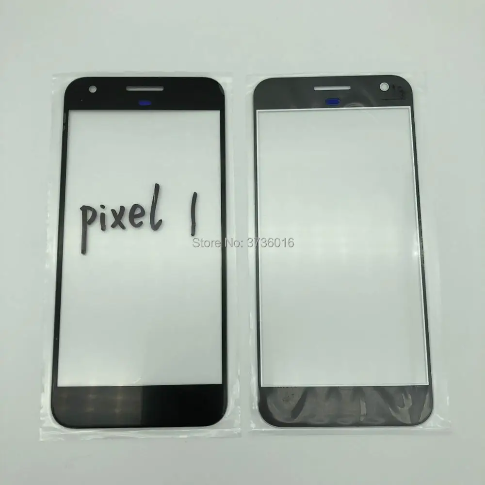 2 шт./упак. ЖК экран передняя стеклянная панель для HTC Pixel 1 трещина Стекло Замена