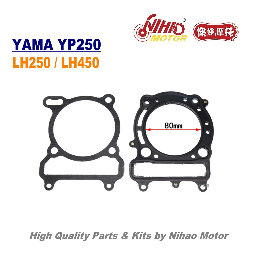 

TZ-14 400cc ATV400 Cylinder Gasket LINHAI Parts LH400 LH180MQ ATV QUAD Chinese Motorcycle Engine Spare Nihao Motor