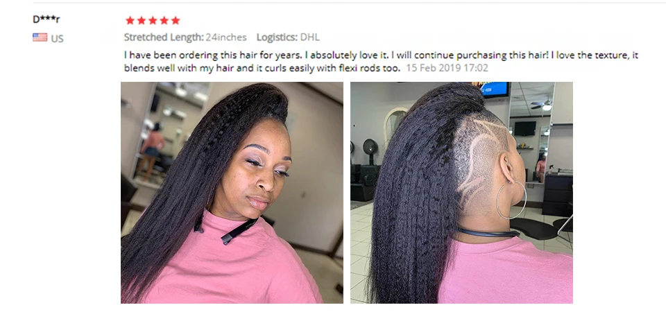 Kinky Straight Hair 1/3 Bundles 10-30inch Sexay Remy Hair Extensions Brazilian Hair Weave Bundles Coarse Yaki Human Hair Bundles