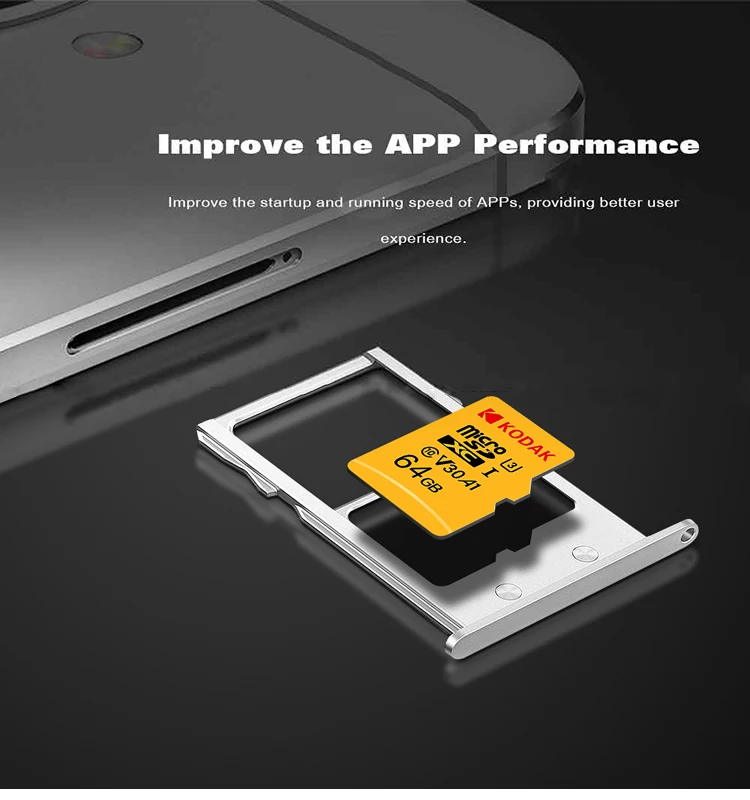 Карта флэш-памяти KODAK Micro SD 128 ГБ 256 ГБ 512 ГБ 32 ГБ 64 Гб U1 tf-карта 4K Class 10 tarjeta Micro SD карта U3 UHS-I 16 Гб microsd