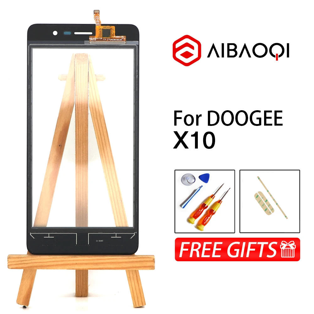 AiBaoQi Новый 5 0 дюймовый сенсорный экран в сборе замена для телефона модели Doogee X10 |
