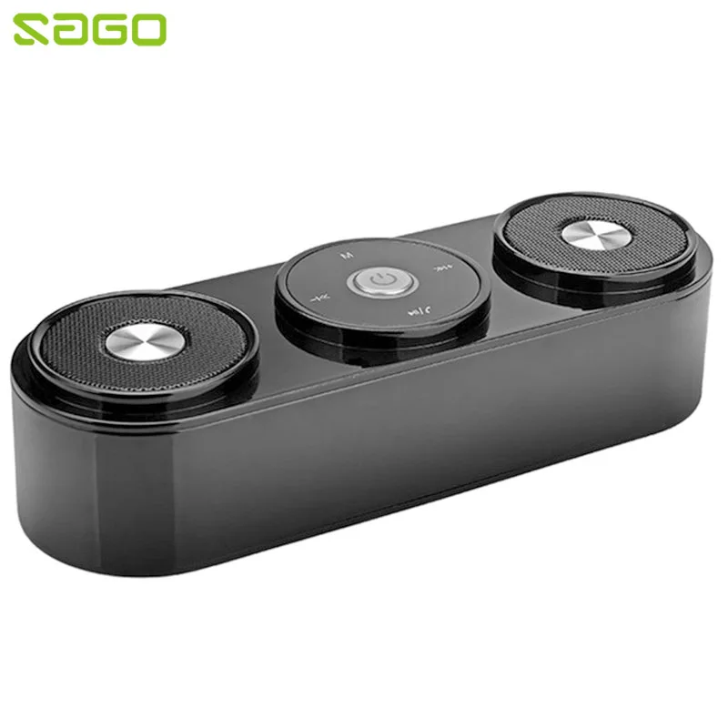 Sago портативный Bluetooth динамик беспроводной HiFi Звук бар двойной 5 Вт сенсорный