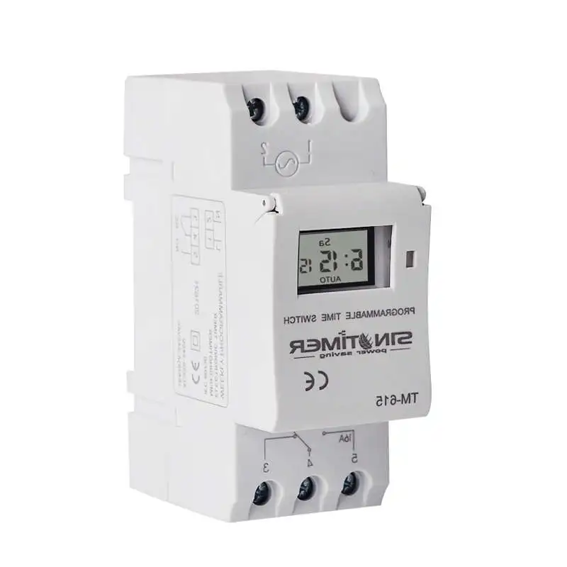 220V Sinotimer Tm-615H-30A электронный Еженедельный 7 дней программируемый цифровой реле времени таймер управления Ac 220V 30A Din рейку - Цвет: 220V