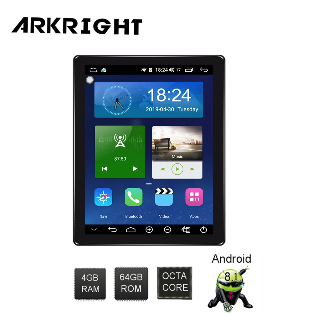 Автомагнитола ARKRIGHT 9 7 дюйма 2DIN 4 + 64 ГБ Android 8 1 встроенное радио стерео 4G