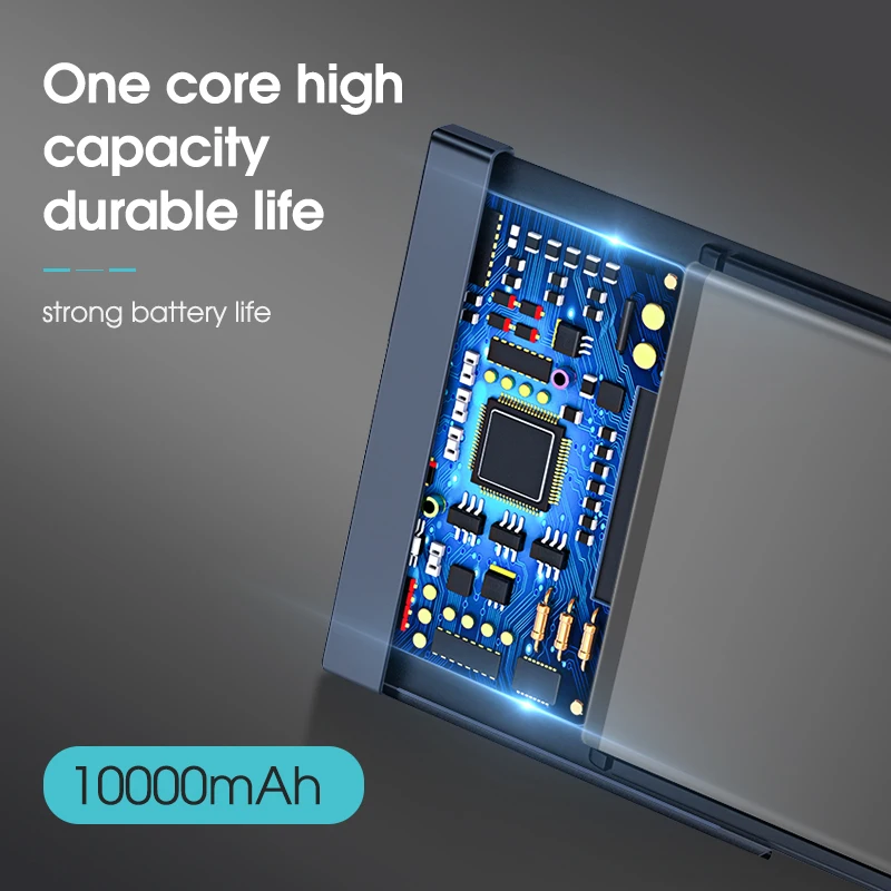 KUULAA power bank 10000 мАч портативное зарядное устройство для xiaomi redmi 7 mi 9 внешний