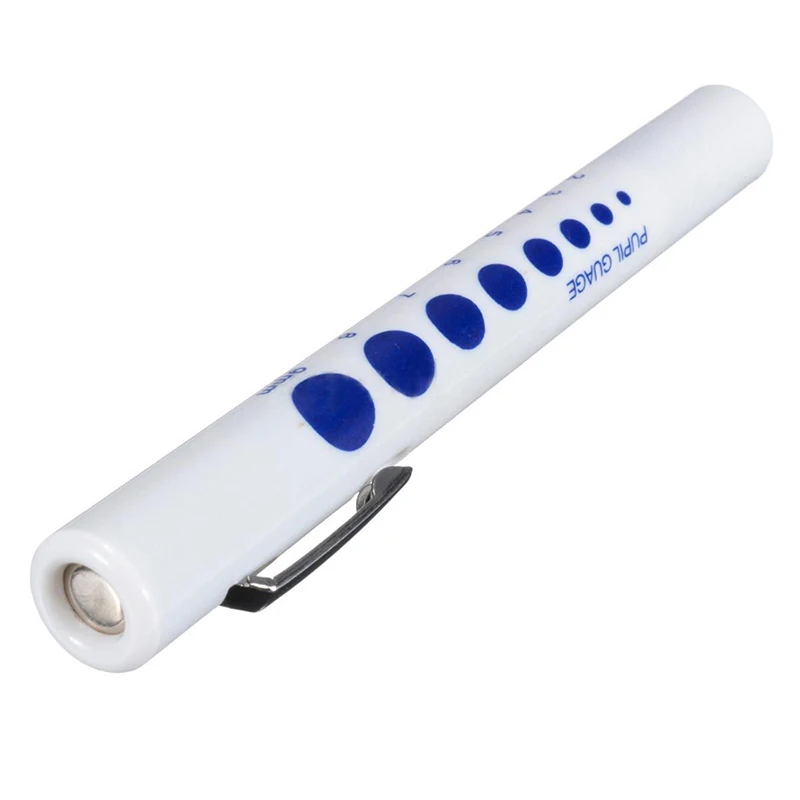 LED Torch Pen Light Disposable with Pupil Gauge Medical Nurses Doctors Paramedics | Освещение