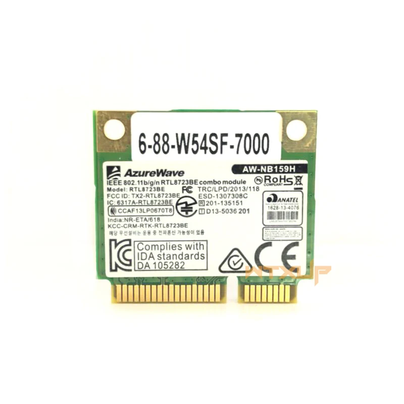 Беспроводная мини-карта WTXUP Realtek RTL8723BE AZUREWAVE PCI-E Wi-Fi Bluetooth 4 0 для Asus Dell | Компьютеры и